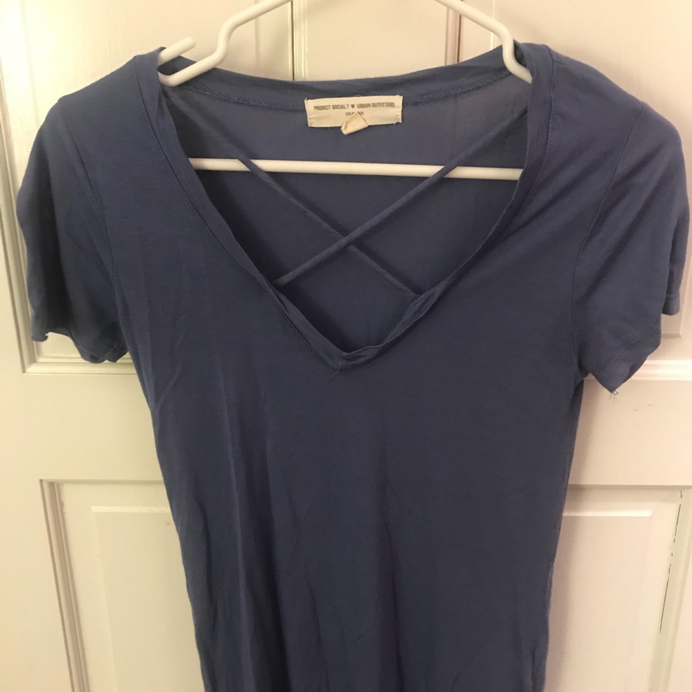 Blue tee